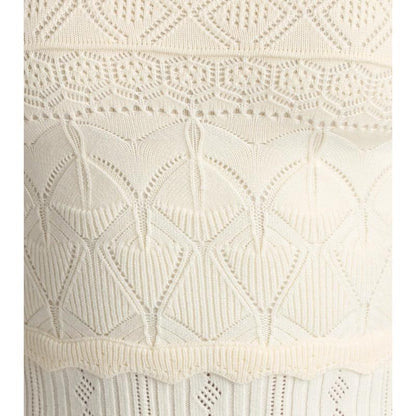 Cute Direction Pointelle Skater Mini Dress