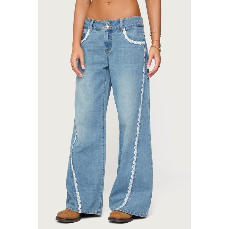 Alisha Lacey Low Rise Jeans