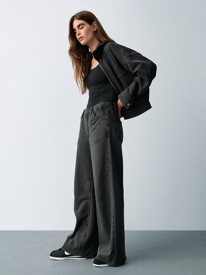 Gap Women'S Heavyweight Baggy Sweatpant Jeans